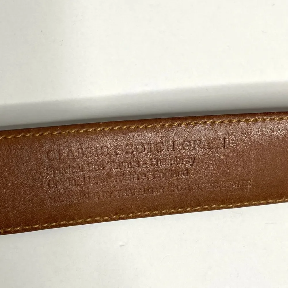 Trafalgar Leather Belt Classic Scotch Grain Tan Brown